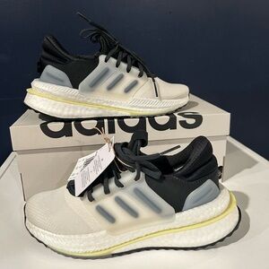 Adidas X_PLRboost Big Kid Size 3.5 White Athletic Running Sneakers Shoes IF0629